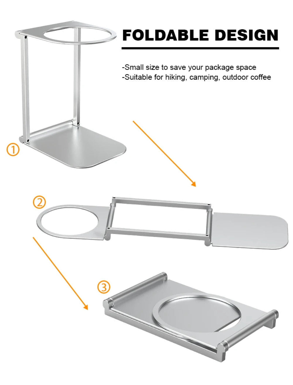 Foldable Coffee Drip Holder Design